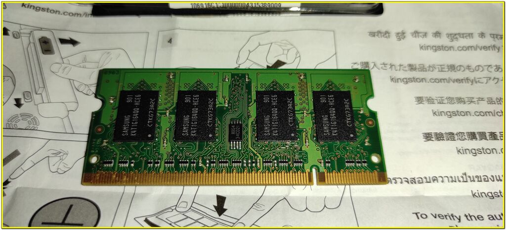 4547736 Memoria Ram Kingstone 1gb DDR2